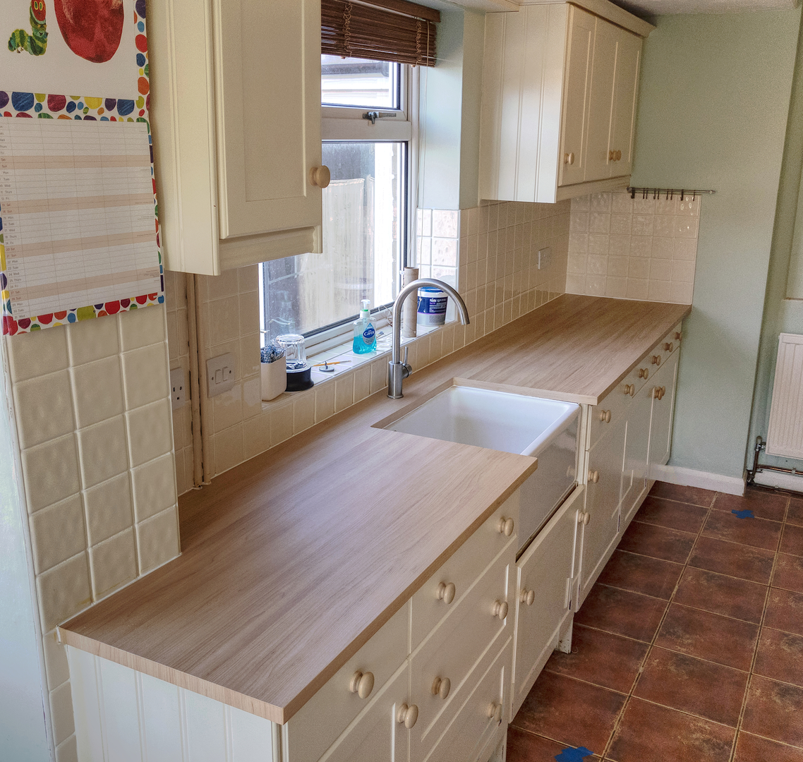 worktop wrap - Coverstyl b3 - Before & After